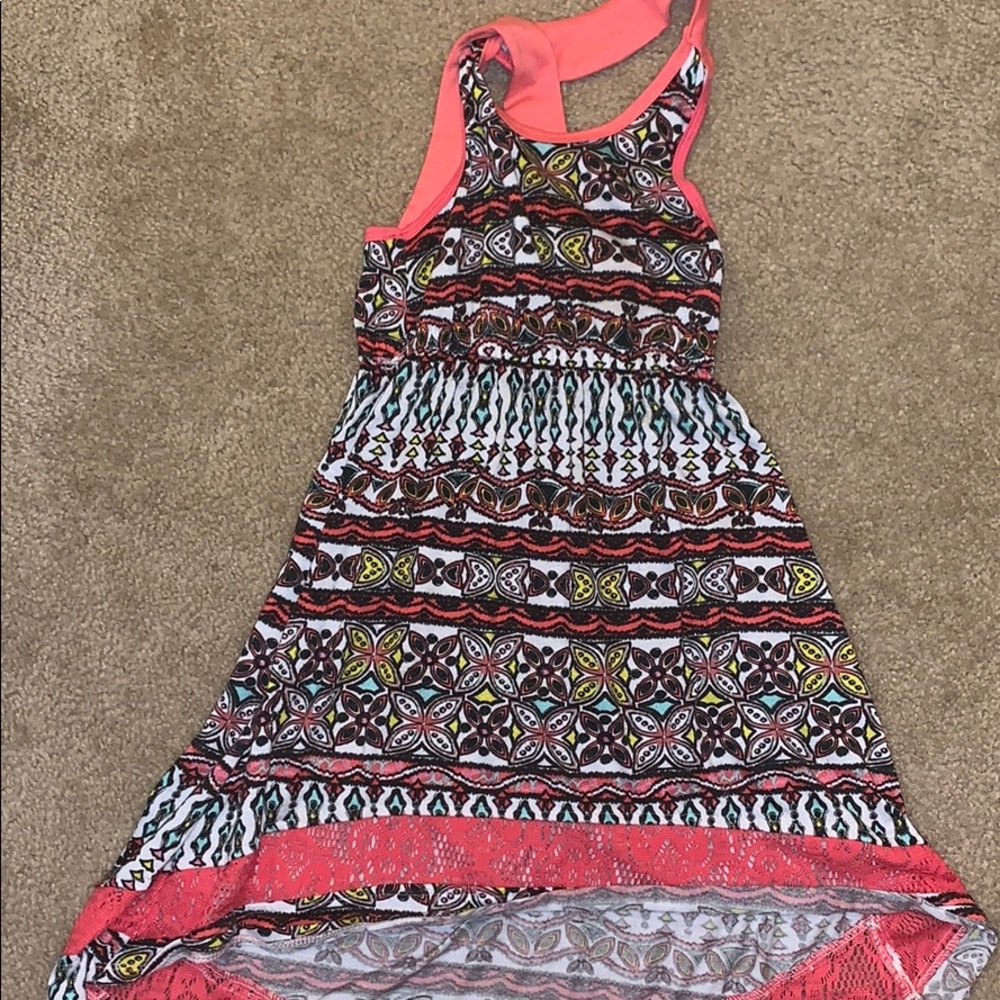 pink dress,size 10 in kids, shorter in the front